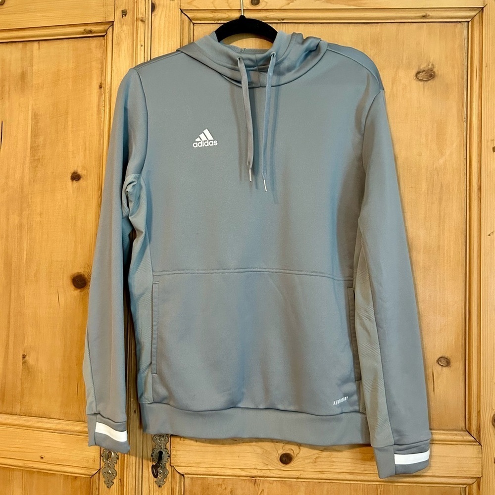 Adidas Men’s Aeroready Light Gray Hoodie Size M